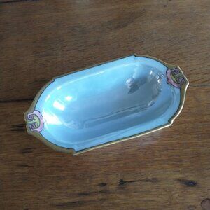 SMALL DISH - Vintage MZ Altrohlau CM-R Czechoslovakia Gold Rim D…